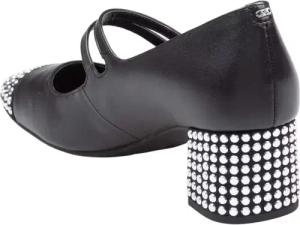 Michael Kors Hohe Schuhe - Matilda Toe Cap Mid Pump In Leather - Gr. 7 - in Grau - für Damen