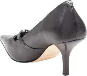 Michael Kors Hohe Schuhe - Selina Black Leather Pumps - Gr. 8_5 - in Schwarz - für Damen