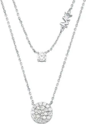 MICHAEL KORS Kette mit Anhänger Schmuck Geschenk Silber 925 Halsschmuck PREMIUM, mit Zirkonia (synth)