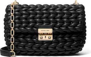 MICHAEL KORS Ledertasche - Umhängetasche TRIBECA  schwarz