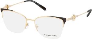 Michael Kors MK 3044B 1014, inkl. Gläser, Quadratische Brille, Damen
