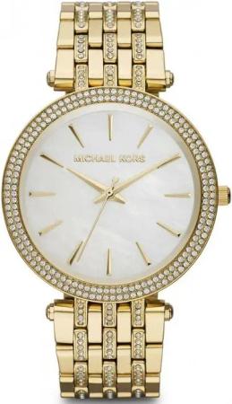 Michael Kors MK3219 Darci Perlmutt Zifferblatt Gold Stahl Damenuhr