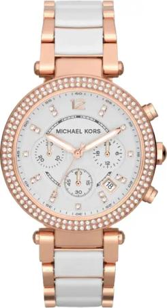 Michael Kors MK5774 Parker Chronograph Zweifarbige Damenuhr