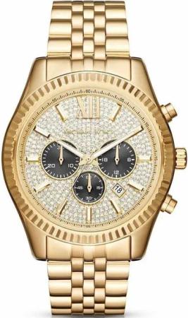 Michael Kors MK8494 Lexington Gold Pave Herrenuhr