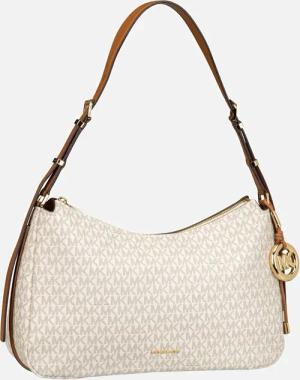 Michael Kors - Nolita MD TZ Hobo Shoulder MK Sig Vanilla/Acorn - Umhängetasche  , 8.2 l