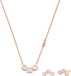 MICHAEL KORS Ohrring und Ketten Set Mulitpack Schmuck Silber 925 PREMIUM (Set, 3-tlg), mit Zirkonia (synth)