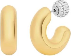 MICHAEL KORS Paar Creolen Schmuck Geschenk Metall Ohrringe PREMIUM, mit Zirkonia (synth)