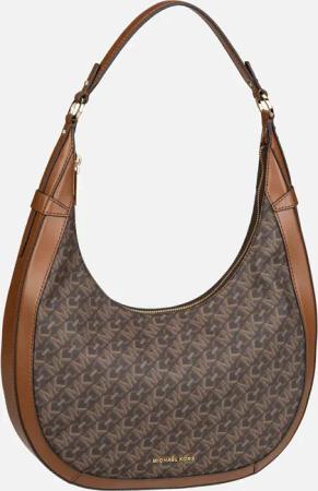 Michael Kors - Preston LG Crescent TZ MK SIG Brown/Luggage - Umhängetasche  , 5.6 l