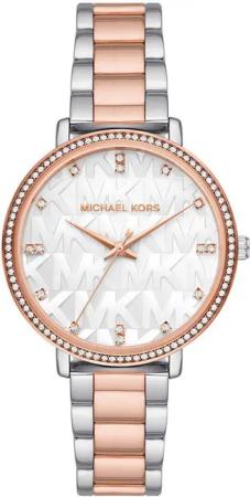 MICHAEL KORS Quarzuhr PYPER MK4920, Armbanduhr, Damenuhr, Edelstahlarmband, analog, Glassteine