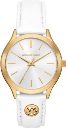 MICHAEL KORS Quarzuhr SLIM RUNWAY MK7544, Armbanduhr, Damenuhr, Lederarmband, analog