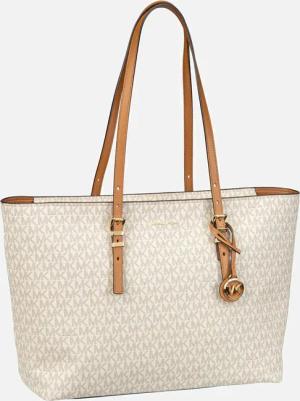 Michael Kors - Quinn LG EW TZ Tote MK SIG Vanilla/Acorn - Shopper  , 16.1 l