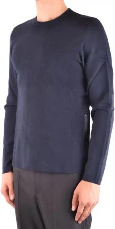 Michael Kors - Ribbed Navy Sweater With Contrast Elbow Patches - Größe XL - grau