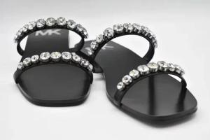 Michael Kors Sandalen - Black Leather Sandals - Gr. 8 - in Schwarz - für Damen