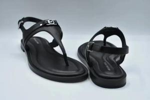 Michael Kors Sandalen - Black Low Top Shoes With Thong Design - Gr. 10 - in Schwarz - für Damen