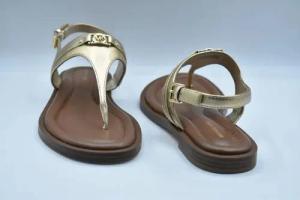 Michael Kors Sandalen - Golden Laced Shoes With Thong Silhouette - Gr. 7 - in Gold - für Damen