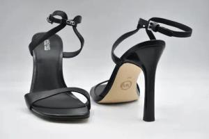 Michael Kors Sandalen - Strappy Heels With Adjustable Ankle Strap And Silh - Gr. 8_5 - in Schwarz - für Damen