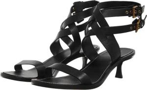 Michael Kors Sandaletten mit Absatz - Irene Kitten Sandal - Gr. 37 (EU) - in Schwarz - für Damen