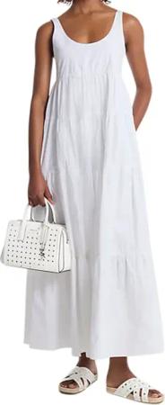 Michael Kors - Scoop Neck Tier Dress - Größe M - weiß