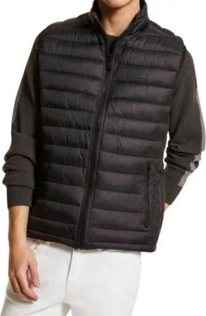 MICHAEL KORS Steppweste Herren Gesteppte Vest Athens Puffer Jacke Weste Gilet Logo-Patch,mit Fasern gefüllt für zusätzliche Isolationsschicht