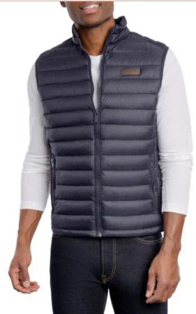 MICHAEL KORS Steppweste Herren Gesteppte Vest Athens Puffer Jacke Weste Gilet Logo-Patch,mit Fasern gefüllt für zusätzliche Isolationsschicht