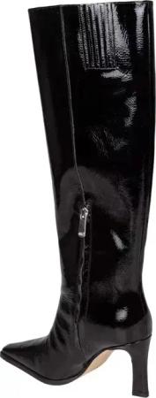 Michael Kors Stiefel - Darrah Heeled Boot In Patent Leather, Black - Gr. 8_5 - in Schwarz - für Damen