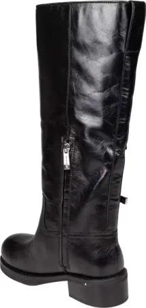 Michael Kors Stiefel - Leather Darringt Boot With Buckles - Gr. 9 - in Schwarz - für Damen