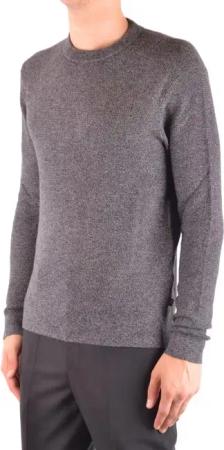 Michael Kors - Textured Knit Grey Sweater With Ribbed Hem - Größe S - grau