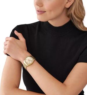 Michael Kors Uhr - Michael Kors Lexington Chronograph Stainless Steel - Gr. unisize - in Gold - für Damen