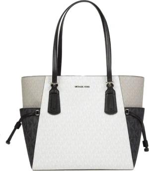 Michael Kors Voyager Große Ost-West-Tasche Weiß