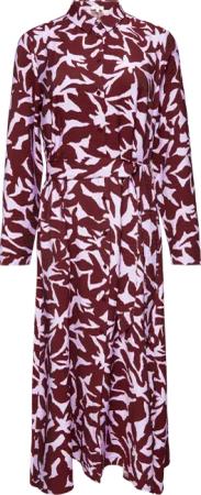 Midi-Kleid aus Viskose mit Eingrifftaschen