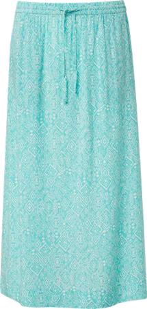 Midi-Rock aus Viskose mit Eingrifftaschen und Tunnelzug