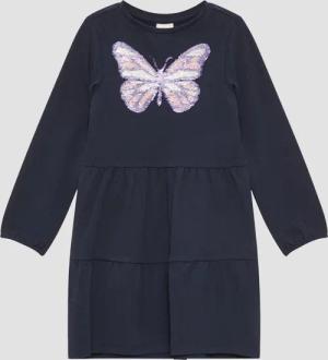 Midikleid mit Wendepailletten