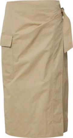 Midirock in Wickel-Optik mit Cargotasche