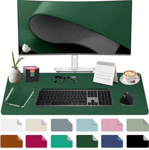 Midori Schreibtischunterlage, (Midori Schreibtischunterlage 80x40cm Mauspad Tischunterlage Dunkelgrün)