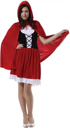 MIESEPETER Kostüm Rotkäppchen Damen Kostüm MIESEPETER®, Kostüm-Set bestehend aus Kleid und Umhang