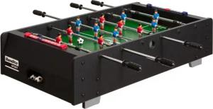 Mini Tischfußball mit Teleskopstangen - Schwarz