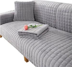 Minicloss Sofaschoner Sofabezug 1 2 3 4 Sitzer Sofaschoner rutschfest L Form Sofaüberwurf, Couch Bezug Ecksofa, Sofa Überzug Couchbezug U Form