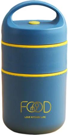 Minicloss Thermobehälter Edelstahl Thermobehälter für Essen 680ml, Edelstahl, Essensbehälter für unterwegs