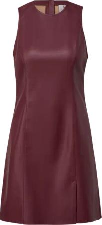 Minikleid in Lederoptik