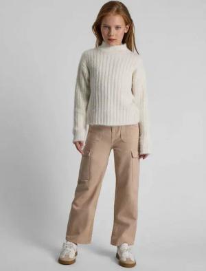 MINOTI Cargohose Weite Cargohose für Mädchen praktische Cargotaschen, weites Bein