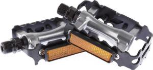 Mirage ATB Pedal FP-980 Aluminium/Stahl, schwarz/silber mit Reflektor.