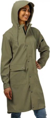 Mirage Trenchcoat Soft Touch – wasserdicht, Gr. S, Oliv