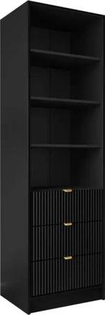 MIRJAN24 Regal Tireno 3SZ, Aluminiumgriffe in der Farbe Gold