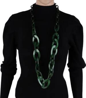 MIRROSI Lange Kette Damen Statement Halskette HARZ ca.95cm lang (perfekt für Pullover, Bluse, Shirt), Bunte Halskette