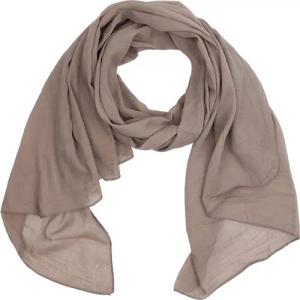 MIRROSI Modeschal Asymmetrischer Schal, Made in Italy 20% Seide 80% Baumwolle, (ca. 170x77cm, Leicht und bequem, Unifarbe), Damen Halstuch ideal für Frühling, Sommer und Herbst