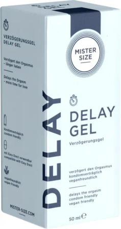 MISTER SIZE Verzögerungsmittel Delay Gel, Flasche mit 50ml, 1-tlg., Verzögerungsgel auf Wasserbasis