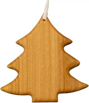 mitienda Christbaumschmuck Christbaumschmuck aus Holz Tanne, Geschenkanhänger