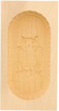 Mitienda Shop Butterform aus Holz Eulen Motiv, Sturz-Form 250g