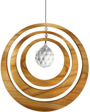 Mitienda Shop Exzentrik Fensterkristall | Fensterdeko aus Holz