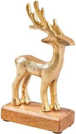 Mitienda Shop Hirsch Weihnachtsdeko gold Aufsteller